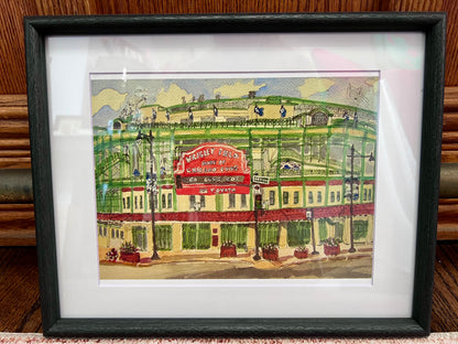 Wrigley Field Framed Print by Maggie Caravello