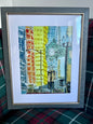 Iconic State Street & Marshall Field’s Clock Framed Print by Maggie Caravello