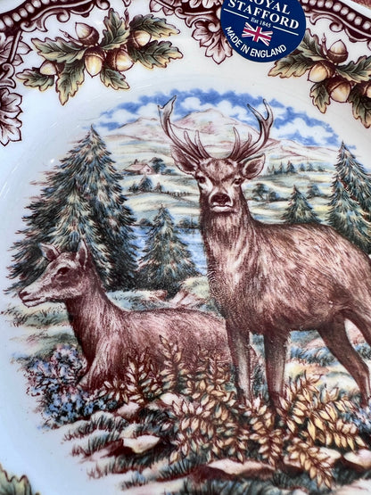 Royal Stafford Stag Deer Salad Plate - Made in England