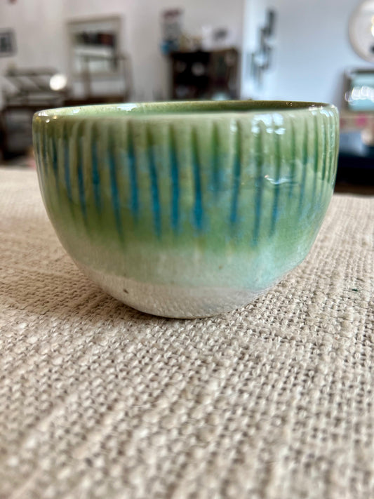 Light Blue & Cream Lil Bowl - Handmade by Potter Natalie Zelman