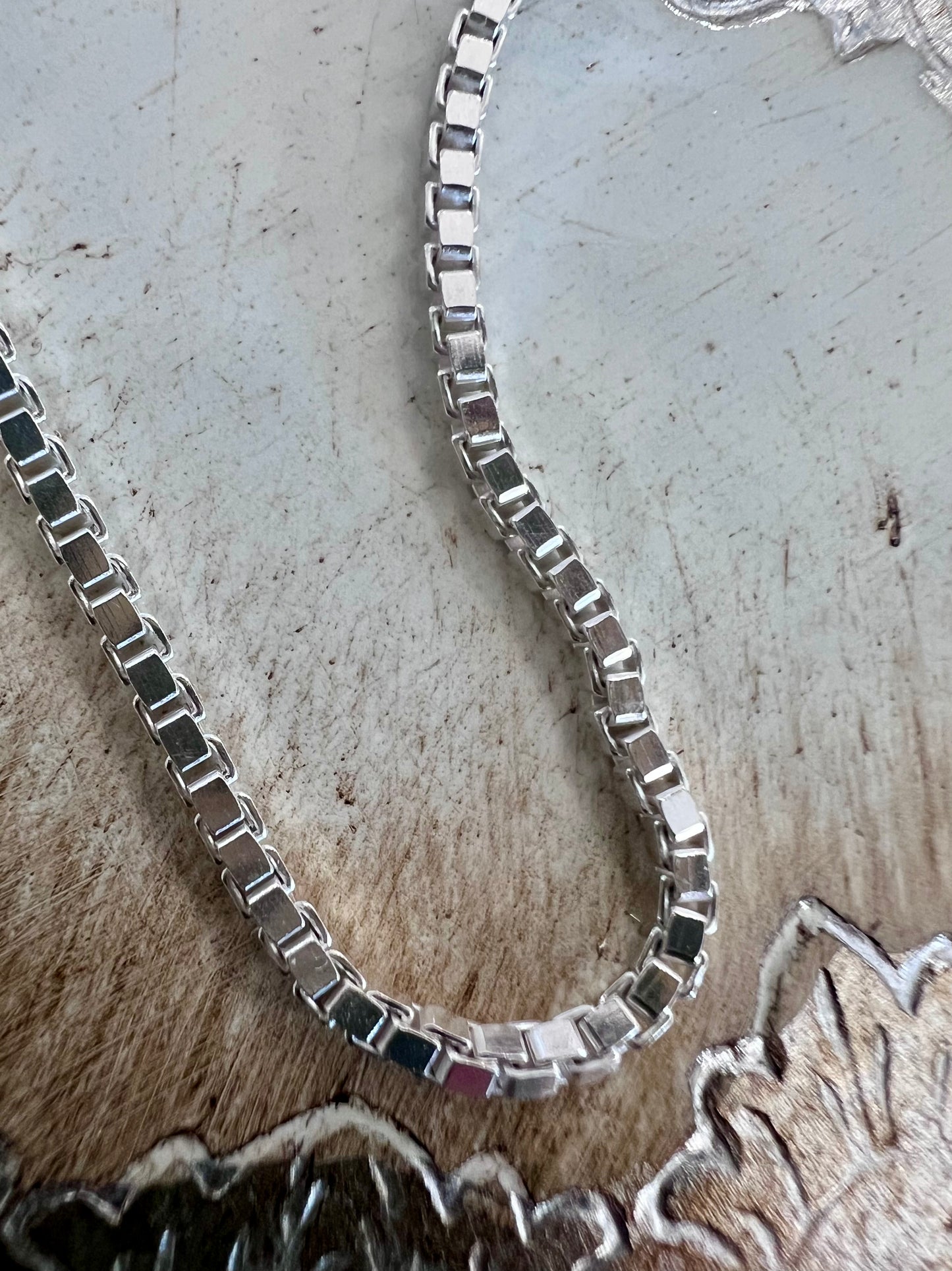 Sterling Silver Box Chain – Made in Italy
