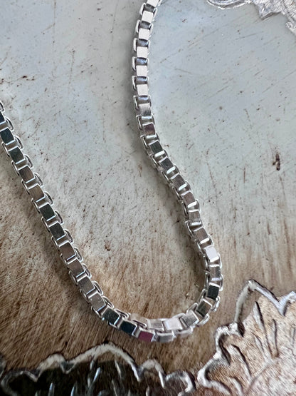 Sterling Silver Box Chain – Made in Italy