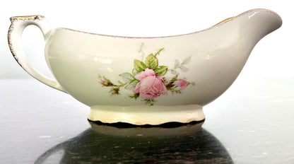 Cannonsburg Pink Rose China with 22KT Gold Trim – 92-Piece Heirloom Set