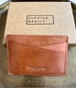 Cognac Brown Leather Cardholder