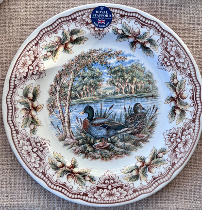 Royal Stafford Woodland Mallard Dinner Plate - Made in England