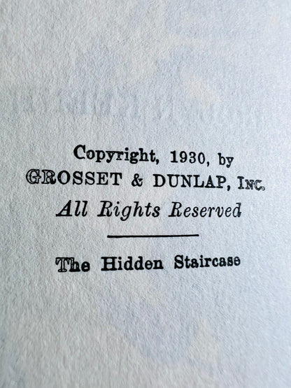 The Hidden Staircase - Nancy Drew Hardcover Book 1930 edition