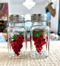 Grapes Hand-painted Salt & Pepper Shaker Set by Carol Moore