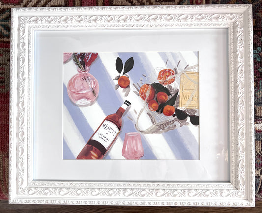 Sunday Boozy Brunch Framed Art Print BY Rebecca Meixner