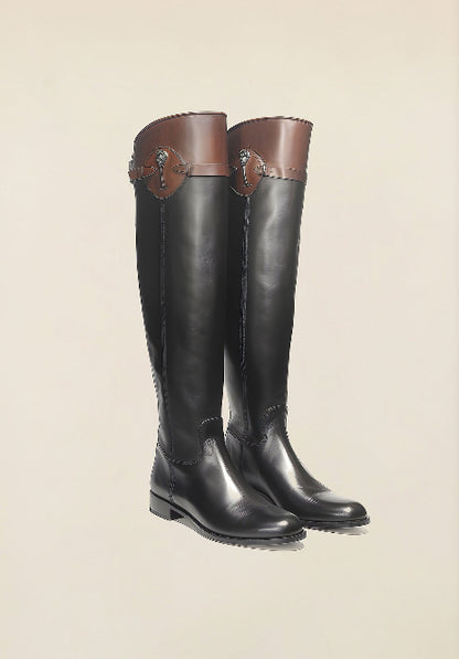 Riding Boots - Equestrian print