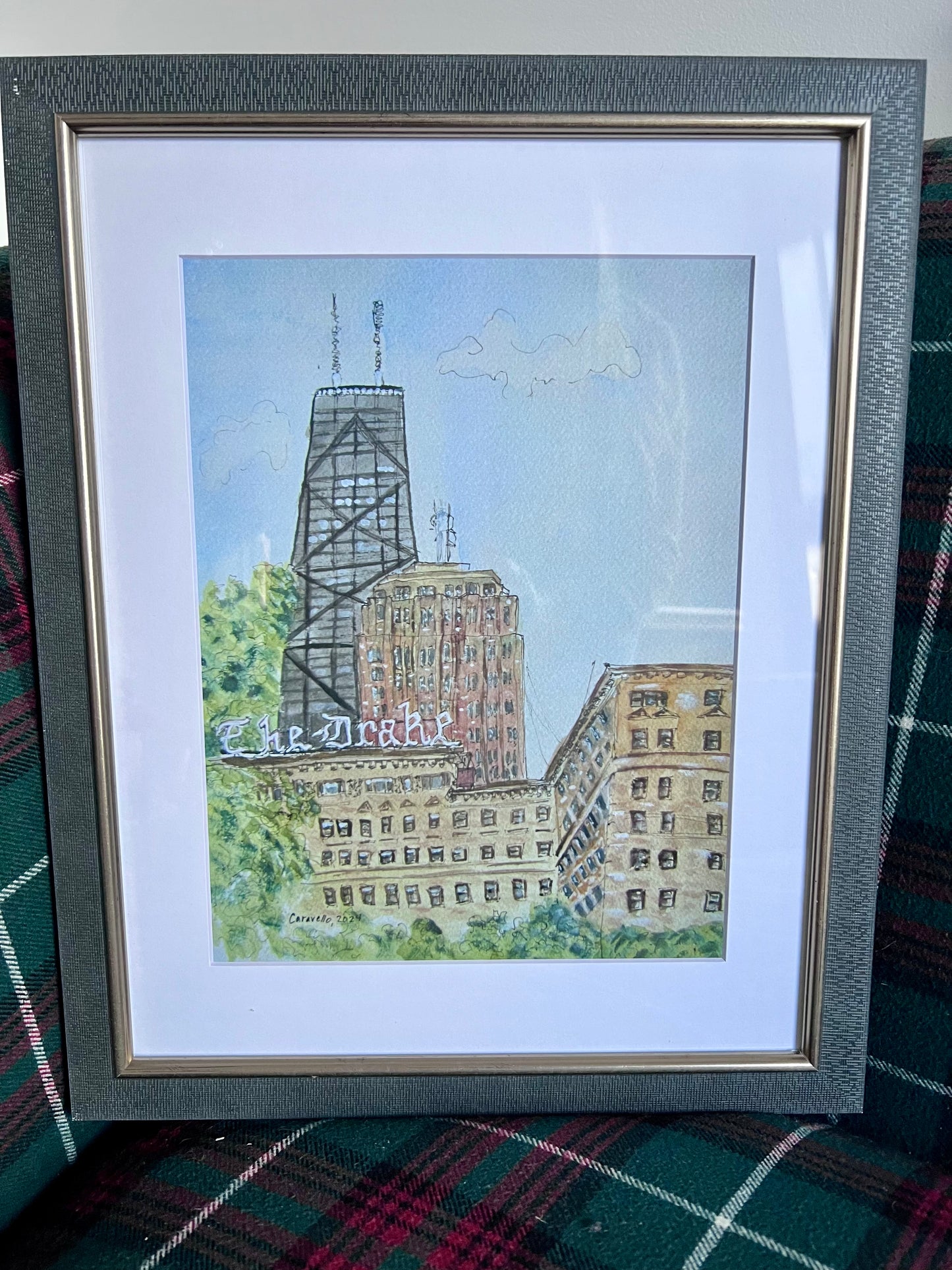 The Drake Hotel Framed Print by Maggie Caravello