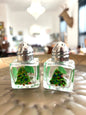 Christmas Trees Small Hand-painted Salt & Pepper Shaker Set by Carol Moore