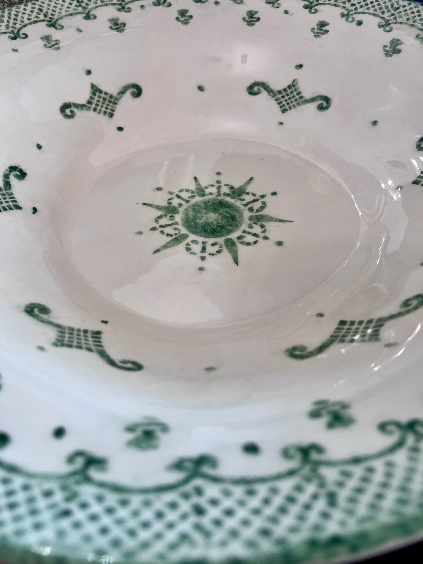 Burano Large Green Serving Bowl