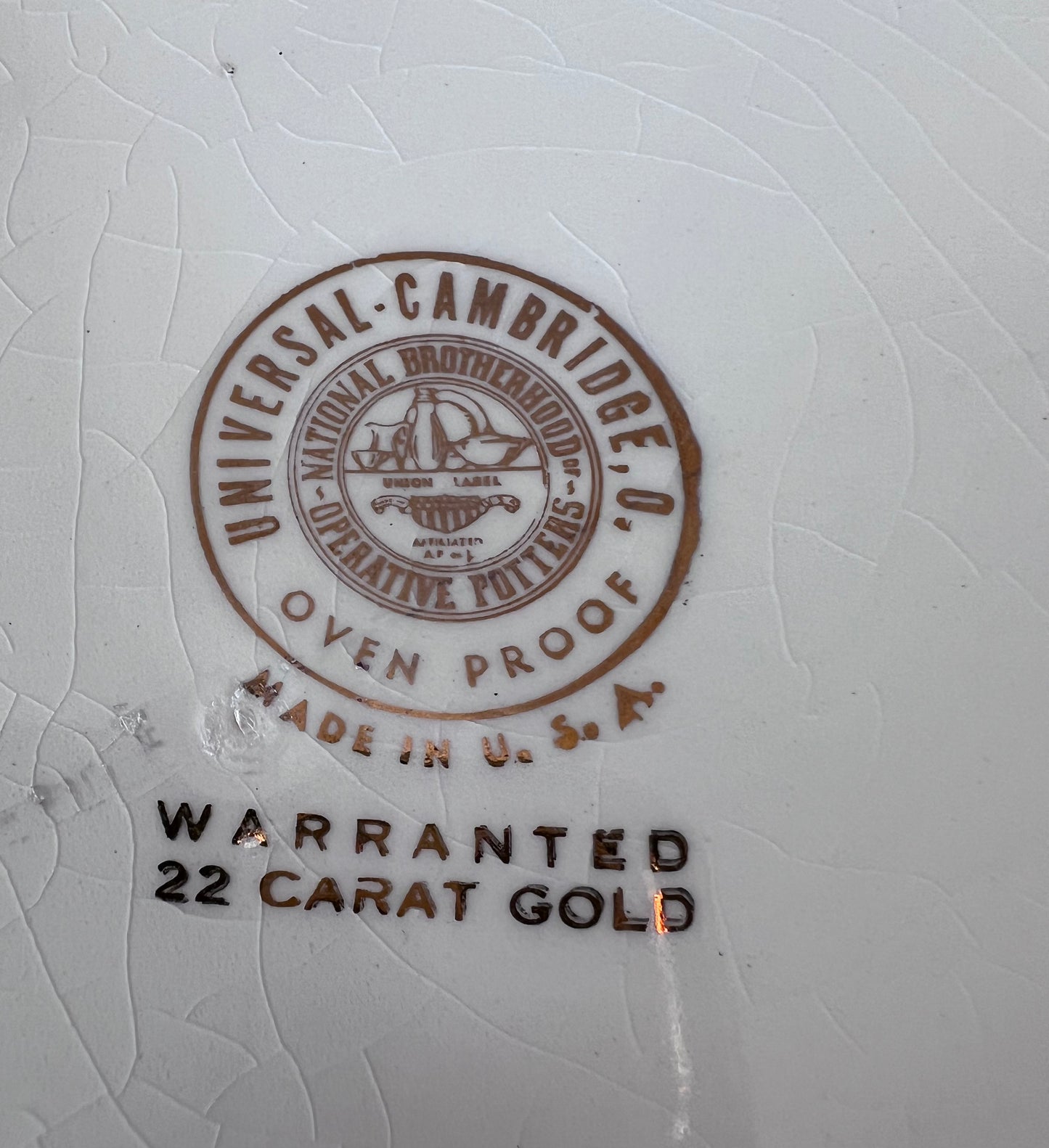 Vintage Tom & Jerry 22 Carat Gold Punch Bowl & Cups Set