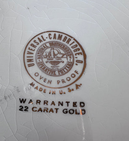 Vintage Tom & Jerry 22 Carat Gold Punch Bowl & Cups Set