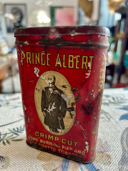 Antique Tobacco Tin - Prince Albert Crimp Cut Pipe and Cigarette Tobacco