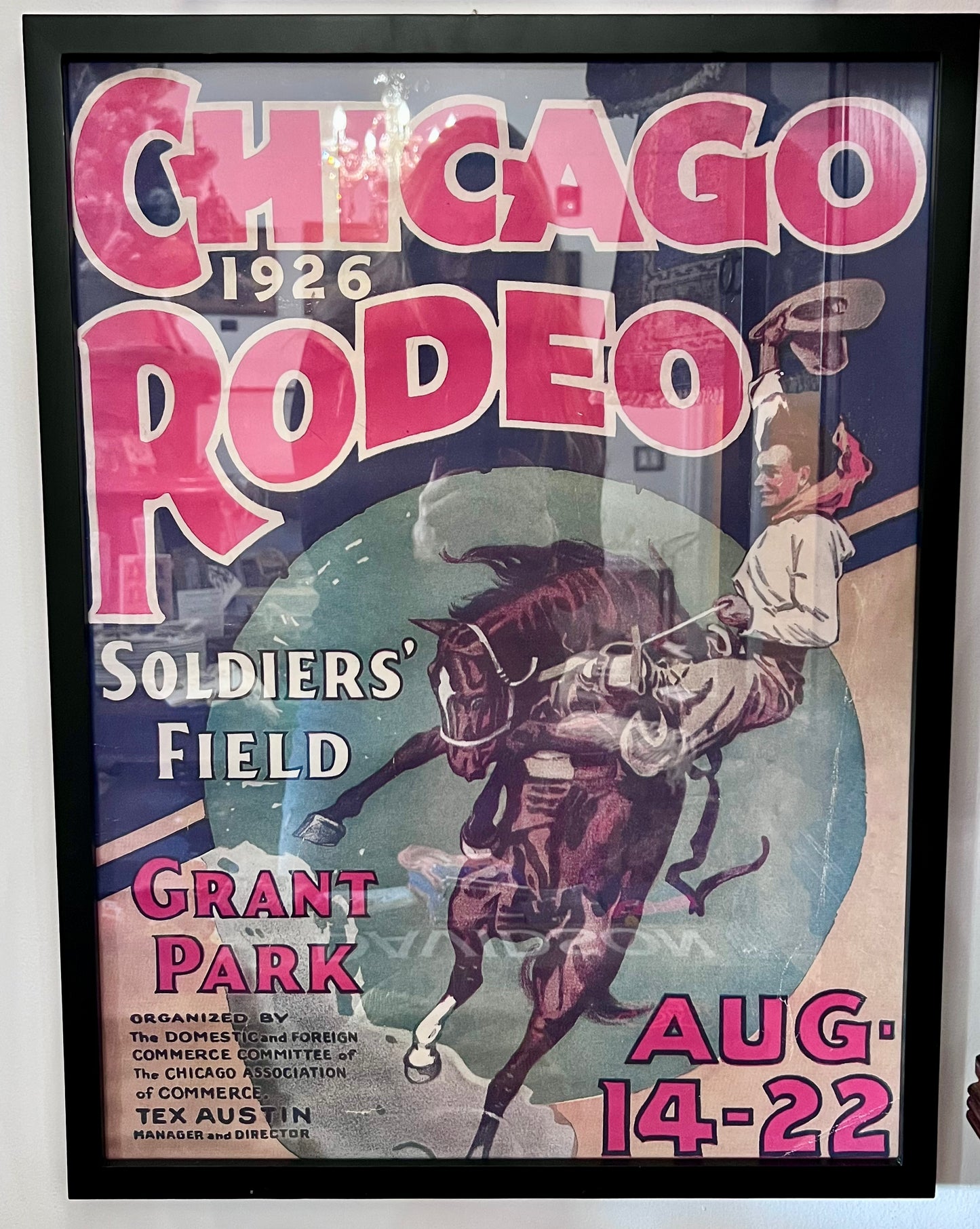 "1926 Chicago Rodeo" Framed Poster Print