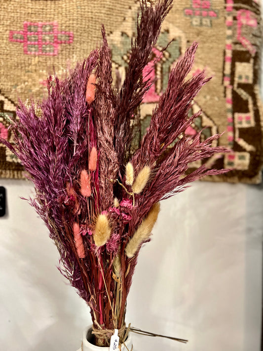 Dried Pruple Floral Bunch