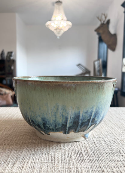 Ramen Bowl Light Blue - Handmade by Ceramic Artist Natalie Zelman