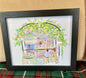 Sorrento Dinner Framed Art Print by Rebecca Meixner