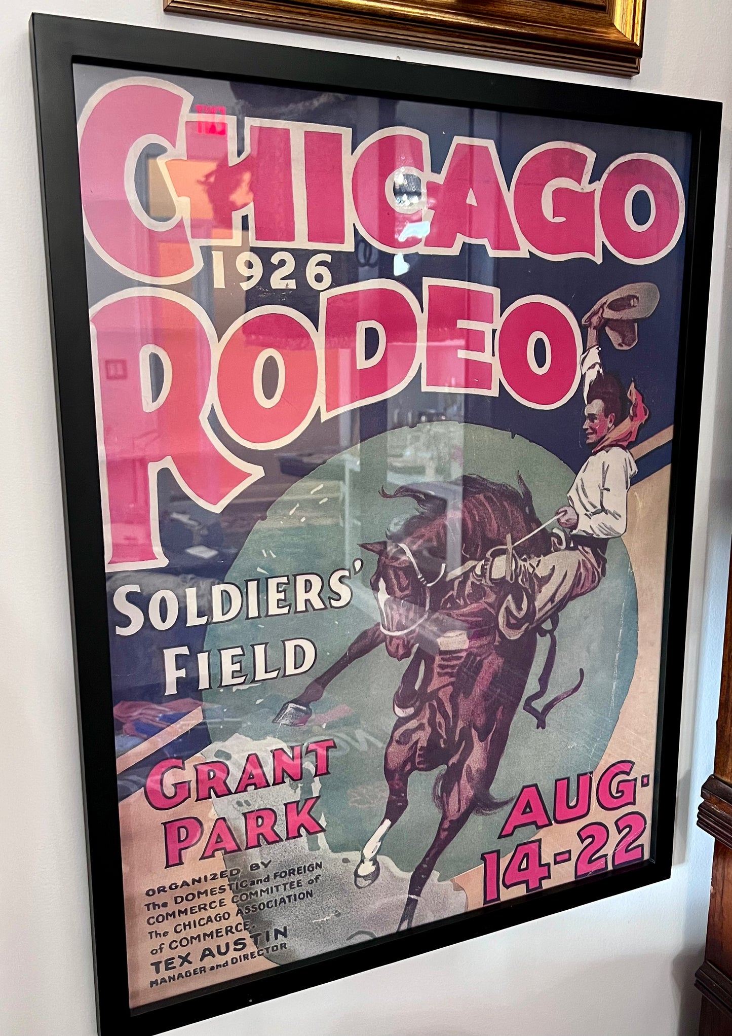 "1926 Chicago Rodeo" Framed Poster Print