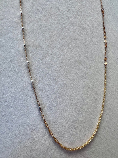 Woven Chain 14kt Gold Fill Necklace - 18"
