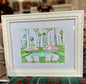 Tennis in Paradise Framed Art Print by Rebecca Meixner