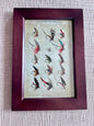 Trout Flies Reproduction Archival-Quality Ink Print Framed Behind Glass