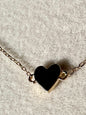 Solid Gold Lovers Heart Bracelet