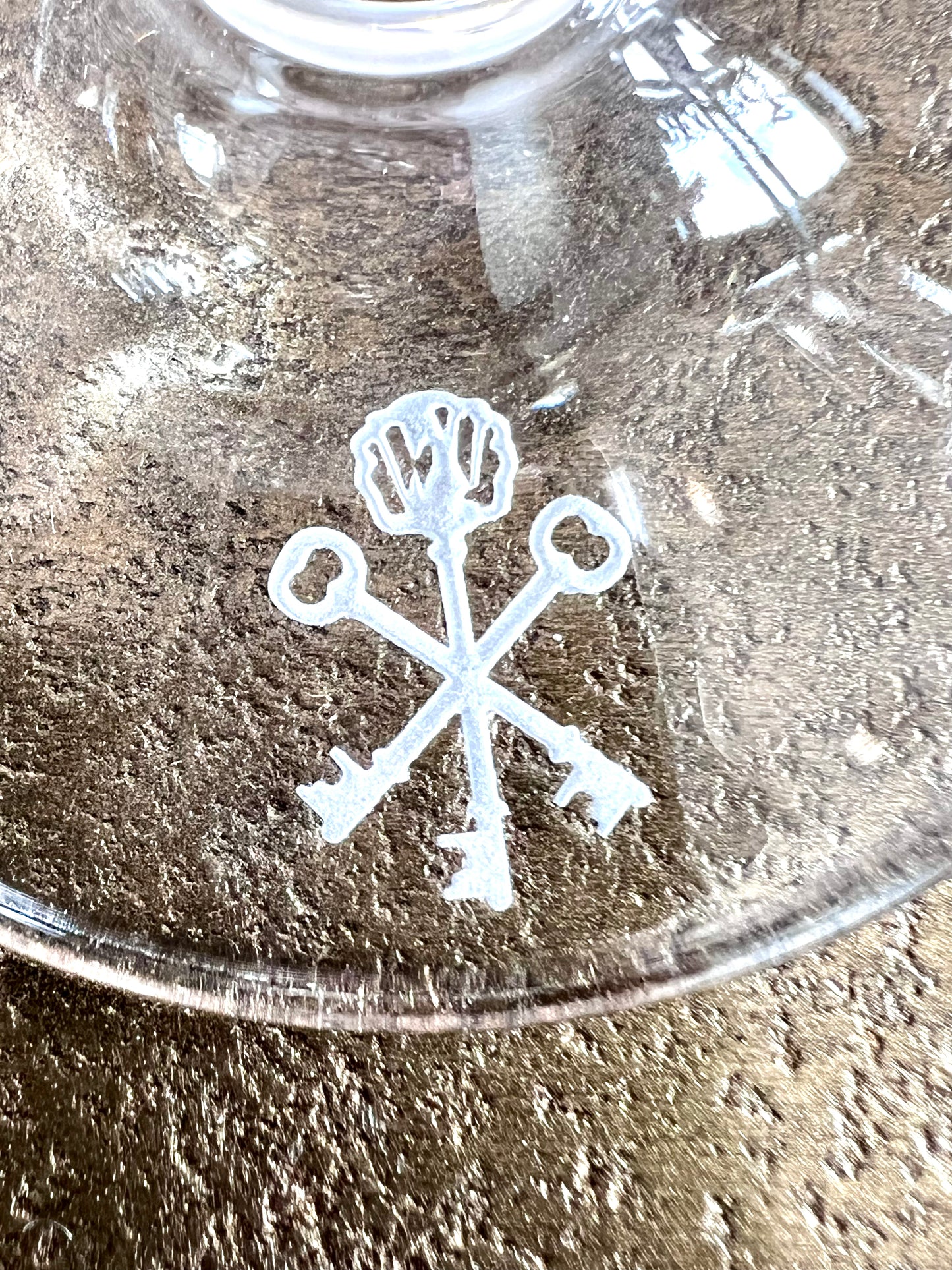 Pappy & Company Signature Keys Coupe Cocktail Glass