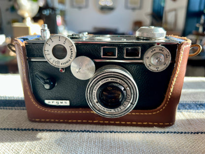 Vintage Argus C3 Camera in Leather Case Circa early 1950s