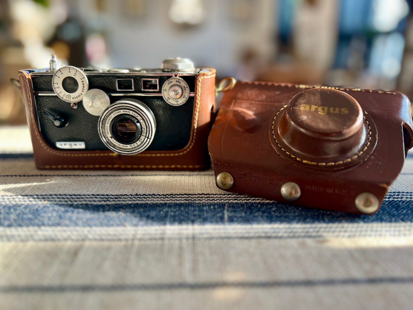 Vintage Argus C3 Camera in Leather Case Circa early 1950s