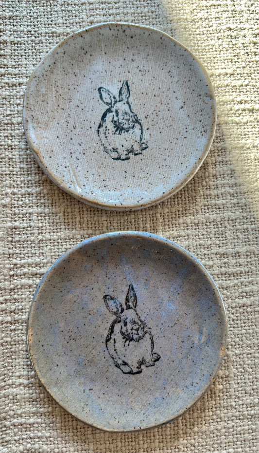 Bunny Rabbit Handmade Mini Plate