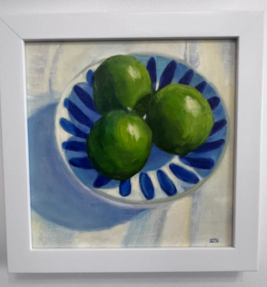 Bowl of Limes - Original Painting by Susan Anderson