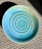 Robin’s Egg Blue Swirl Plate - Handmade by Ceramic Artist Natalie Zelman