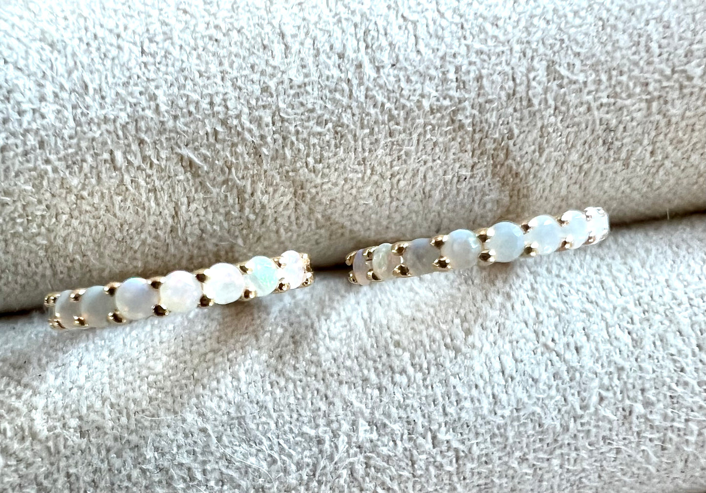 Ethiopian Opal Solid 14kt Gold Earrings