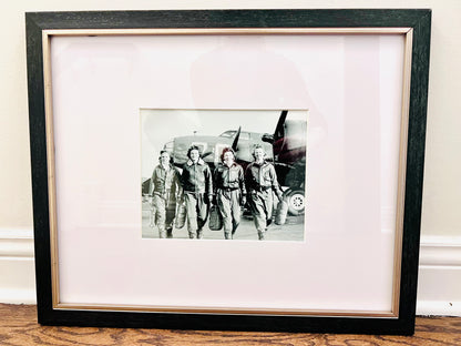 Women Airforce Service Pilots WWII & B-17 bomber "Pistol Packin' Mama" Framed Photo