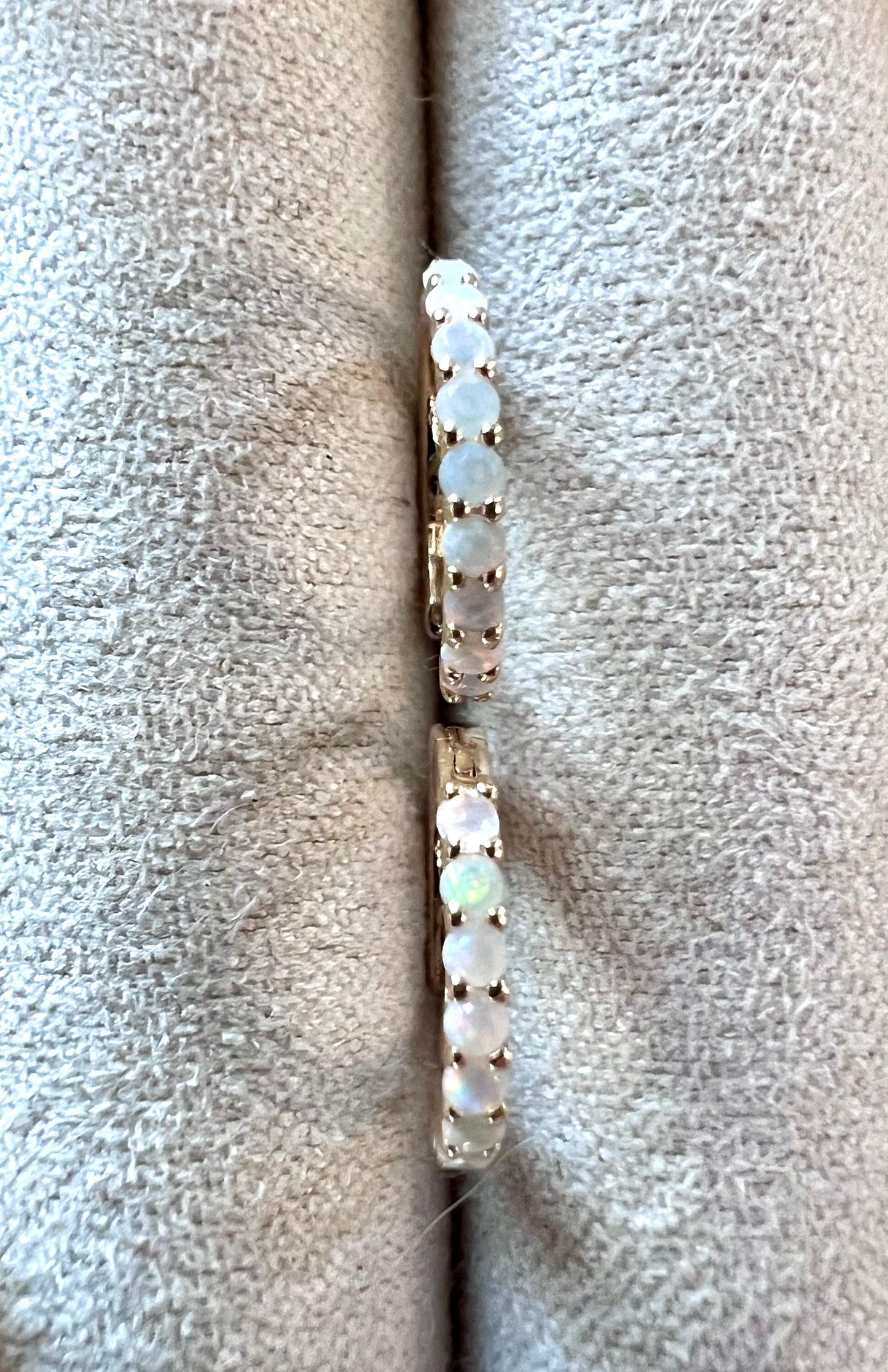 Ethiopian Opal Solid 14kt Gold Earrings