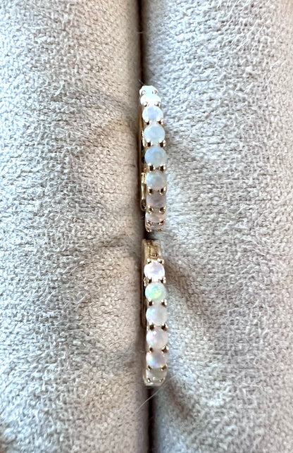 Ethiopian Opal Solid 14kt Gold Earrings