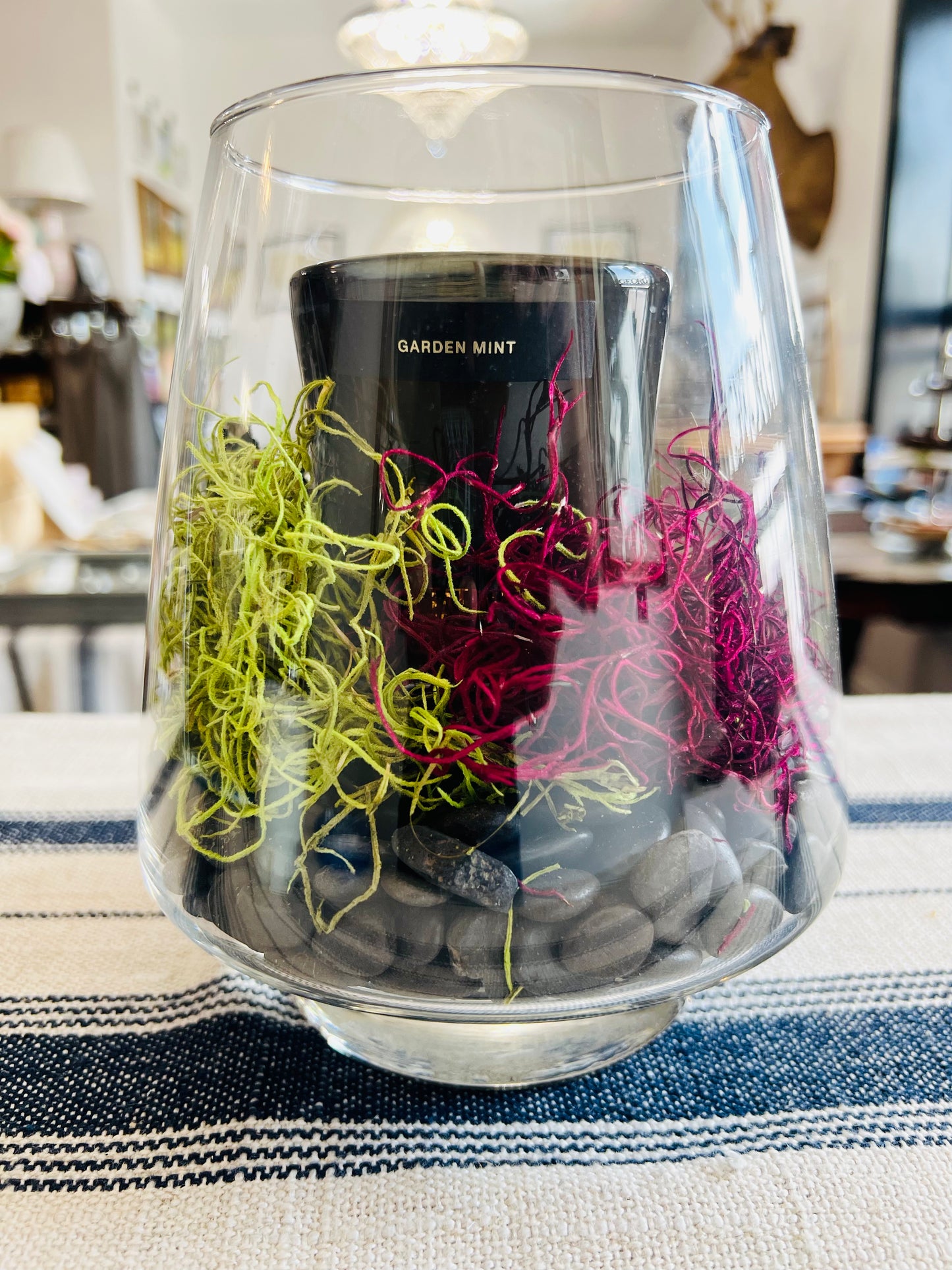 Tatine Bitter Orange And Lavender Candle in Glass Hurricane - IN STORE ONLY