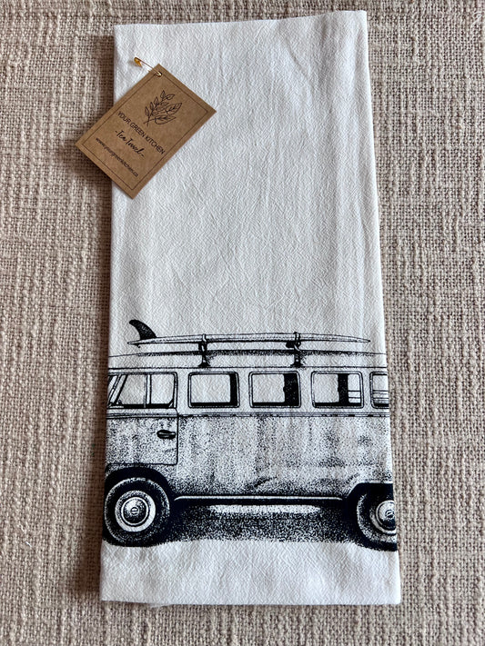 Beach Van 100% GOTS Organic Cotton Tea Towel