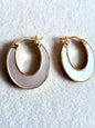 Mother of Pearl Moon Phase Hoops