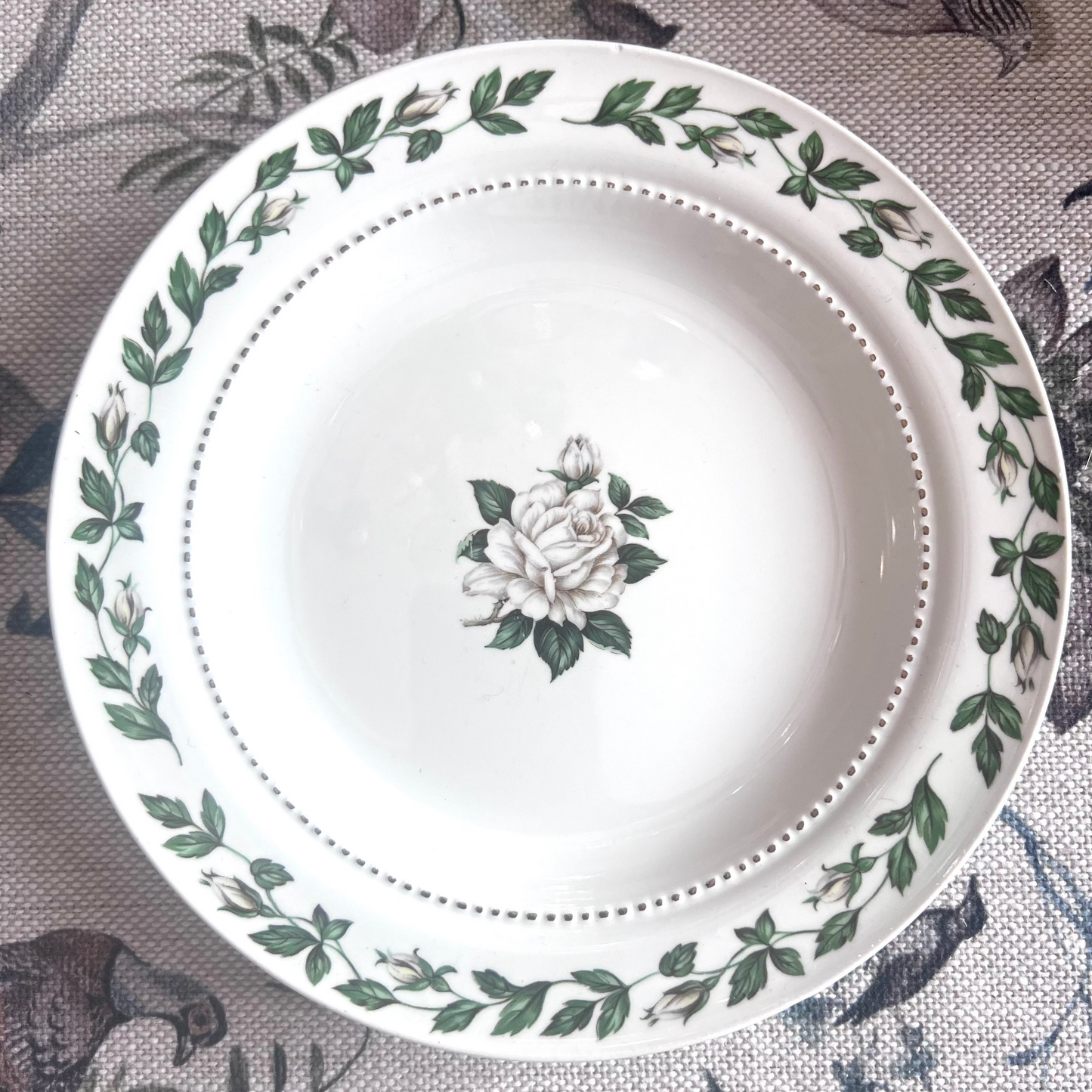 Vintage Hall “Cameo Rose” Salad Plate - USA