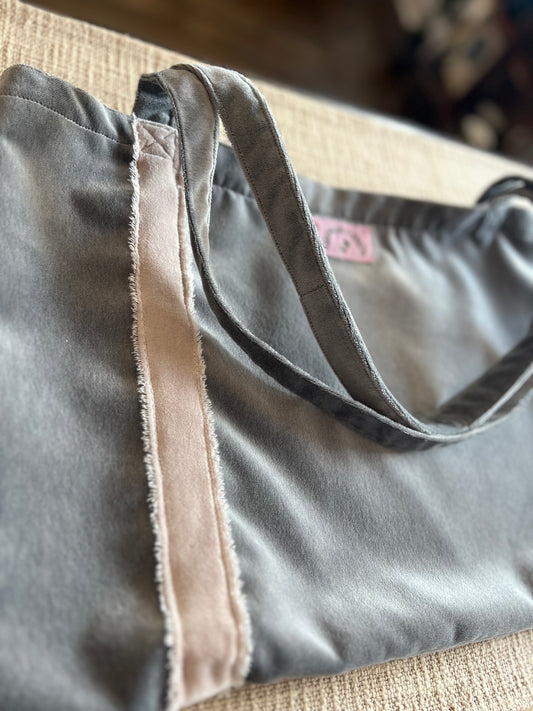 The George & Fred Tote - The Silver Fox with Ivory Trim