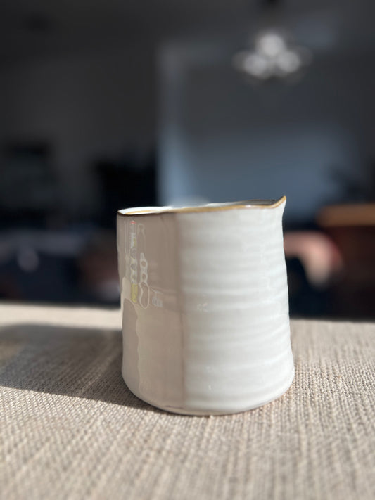 Perfectly Imperfect White Ceramic Vase