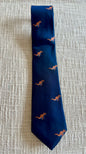 T-Rex on a Bike 100% Silk Handmade Necktie