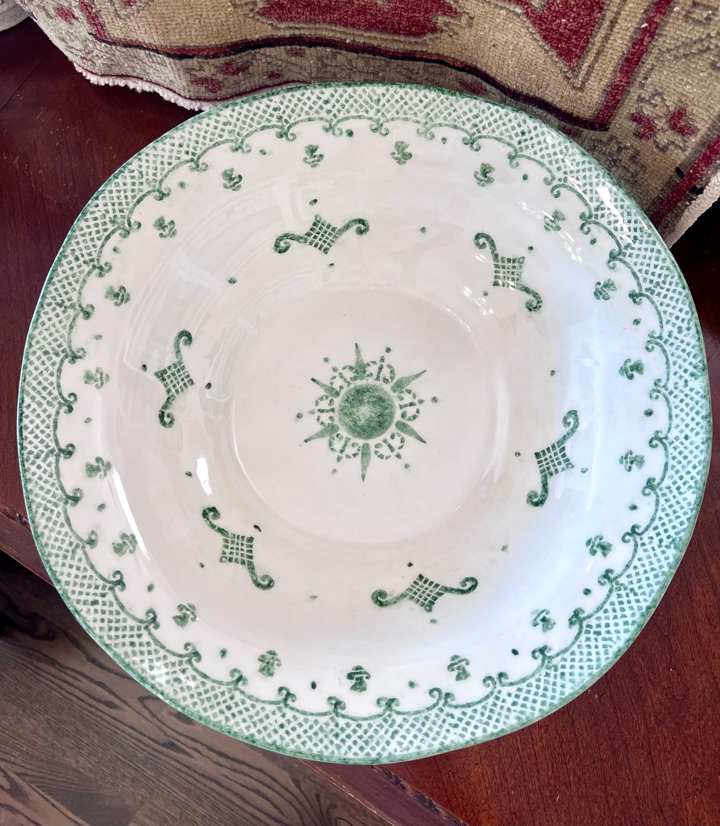 Burano Large Green Serving Bowl