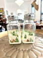 Winter Lodges Hand-painted Salt & Pepper Shaker Set by Carol Moore