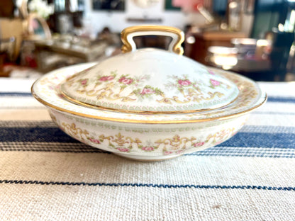 Antique Tressemann & Vogt Limoges France Covered Serving Dish, Circa 1892–1907
