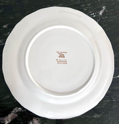 Cannonsburg Pink Rose China with 22KT Gold Trim – 92-Piece Heirloom Set