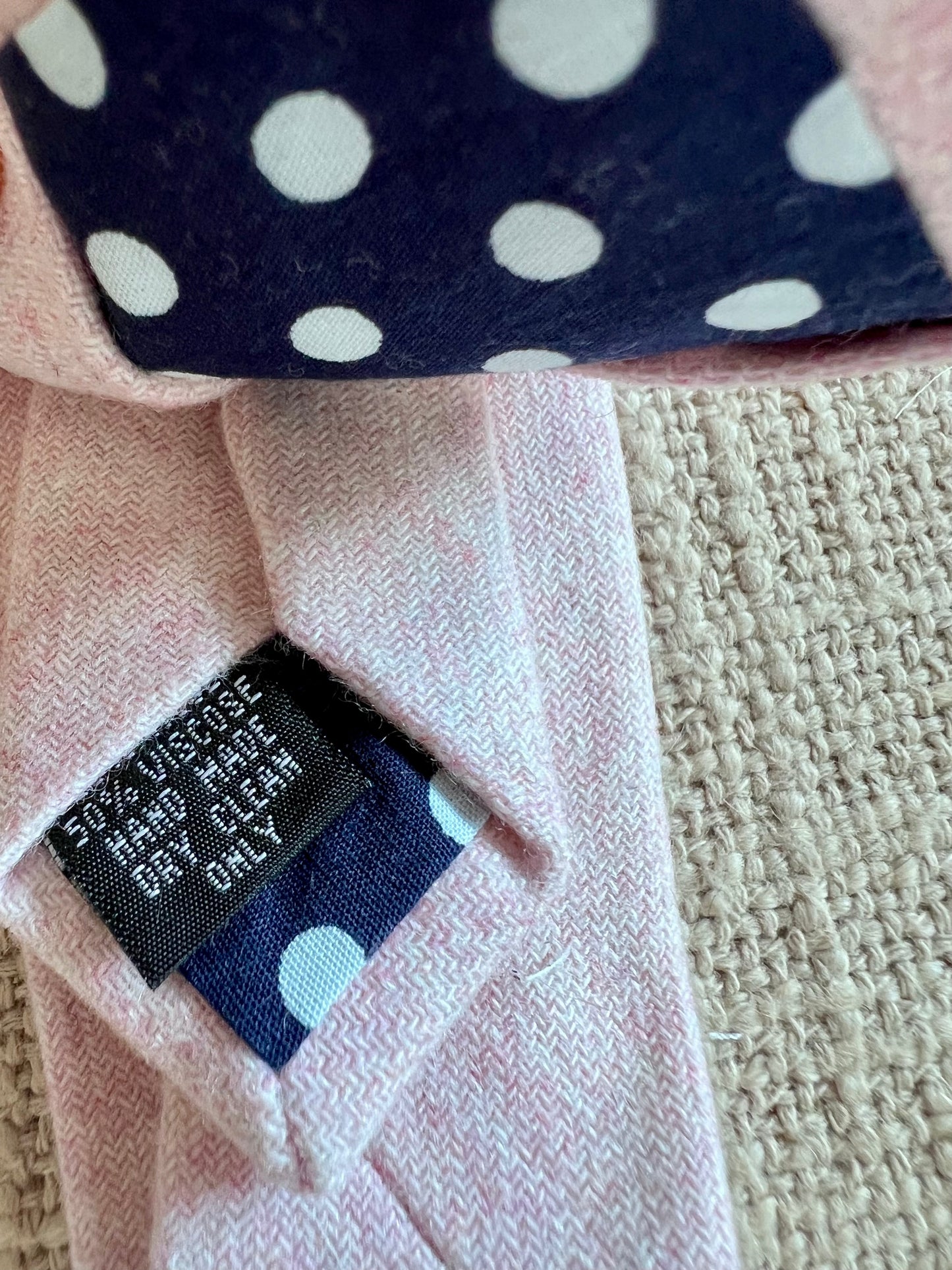 Pink 50% Wool/ 50% Viscose Handmade Necktie